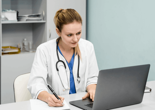 The doctor in Florida uses accurate translation services to ensure proper communication with patients.