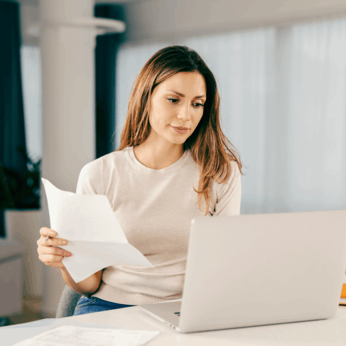 Client utilizing professional translation services for accurate and legally compliant Birth Certificate translations.