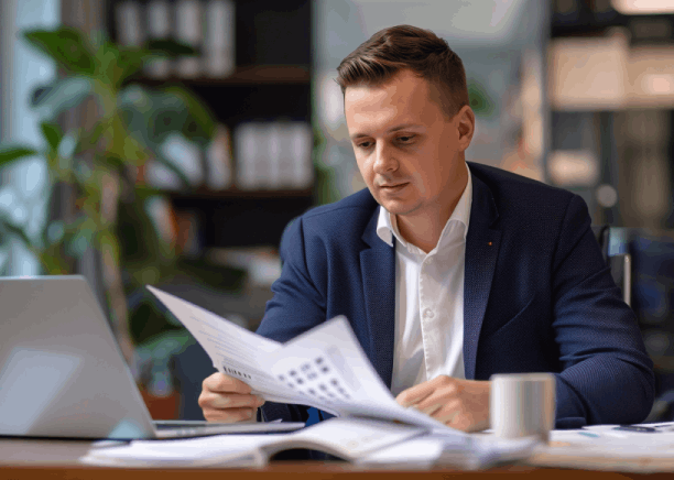 Translator working on visa and immigration documents in Florida, providing certified translations for compliance.