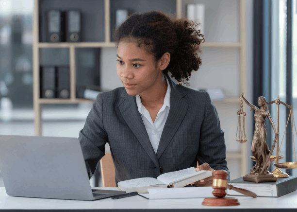 A Florida lawyer reviews a certified contract with Haitian Creole Translation Services in Florida for legal filing.