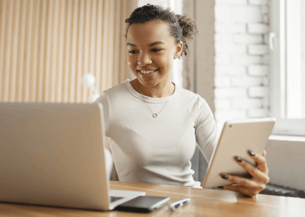 A linguist reviews a contract using Portuguese Translation Services in Florida, tailoring the wording to European Portuguese.