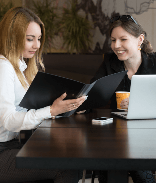 A customer receiving fast and accurate document translations with Tampa Translation Services for business and legal purposes.