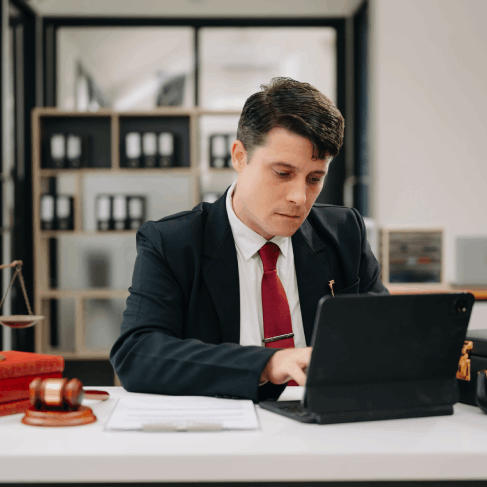 Lawyer using translation services for legal documents, including Marriage Certificates, for official submissions in Florida.