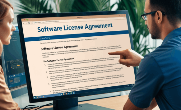 A project manager reviews a certified document checklist for USCIS submission, highlighting Translation Services in Miami..